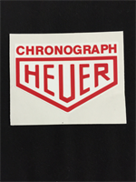 HEUER STICKER - WHITE